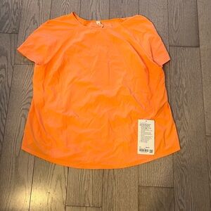 lululemon athletica Orange Short Sleeve Top
